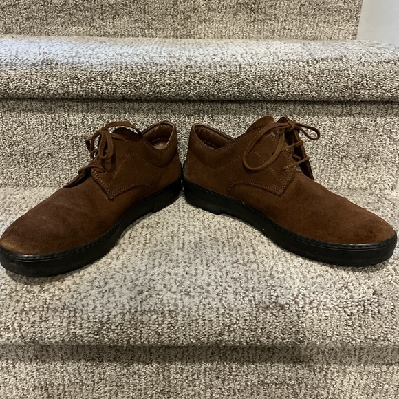 Tod\'s Rich Brown Suede Oxfords main image 4